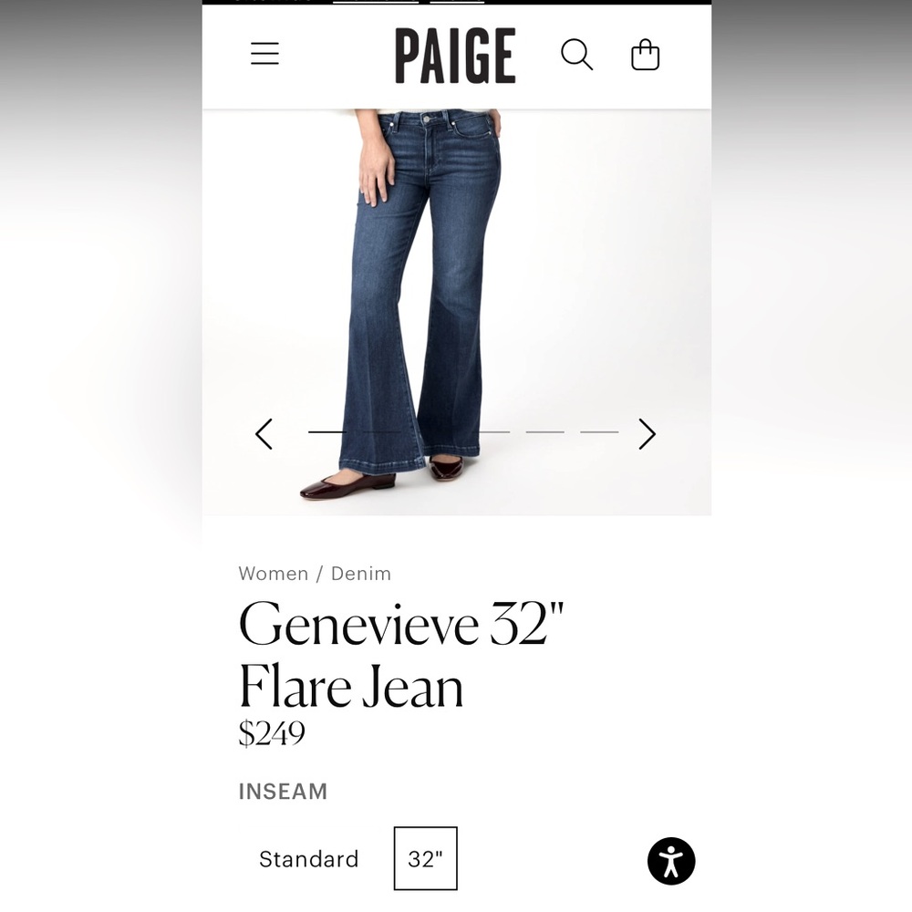 Paige Genevieve Jeans- New with Tags